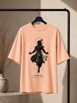 Tokiyo Lifestyle Oversized T-Shirt - TOTM018 - Peach