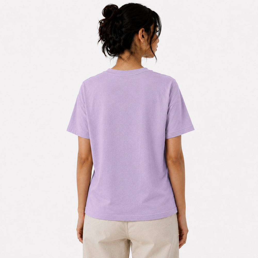 Tokiyo Lifestyle Women Regular T-Shirt - TRTWO005 - Lvender - Image 2