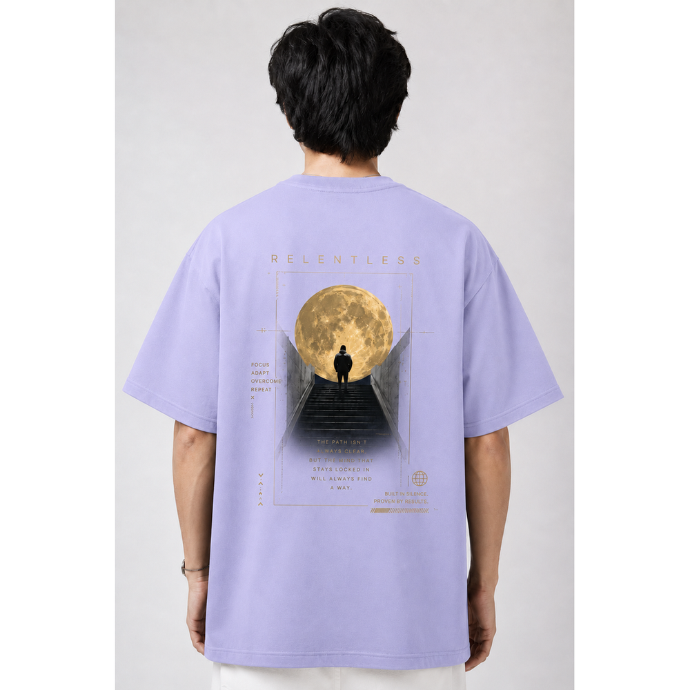 Tokiyo Lifestyle Oversized T-Shirt - TOTM013 - Lavender