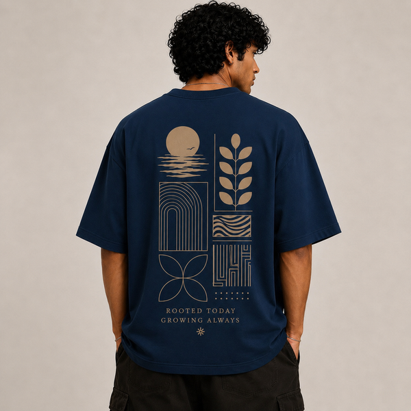 Tokiyo Lifestyle Oversized T-Shirt - TOTM007 - Airforce - Image 2