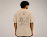 Tokiyo Lifestyle Oversized T-Shirt - TOTM002 - Beige - Image 2