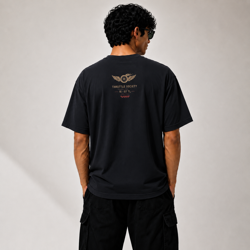 Tokiyo Lifestyle Oversized T-Shirt - TOTM039 - Black
