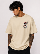 Tokiyo Lifestyle Oversized T-Shirt - TOTM015 - Beige