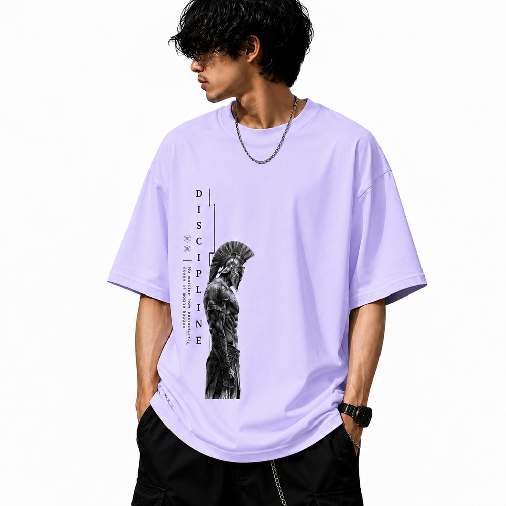 Tokiyo Lifestyle Oversized T-Shirt - TOTM016 - Lavender