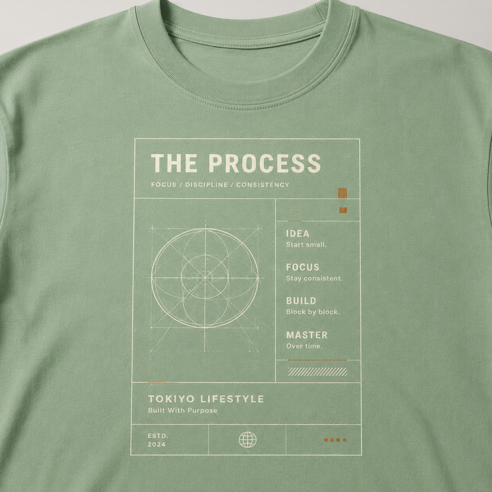 Tokiyo Lifestyle Regular T-Shirt - TRTM001 - Pista - Image 3