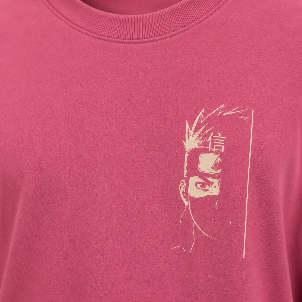 Tokiyo Lifestyle Oversized T-Shirt - TOTM004 - Onion-pink - Image 3