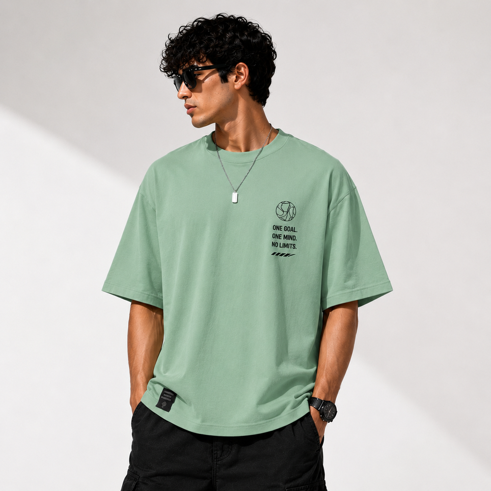 Tokiyo Lifestyle Oversized T-Shirt - TOTM038 - Pista