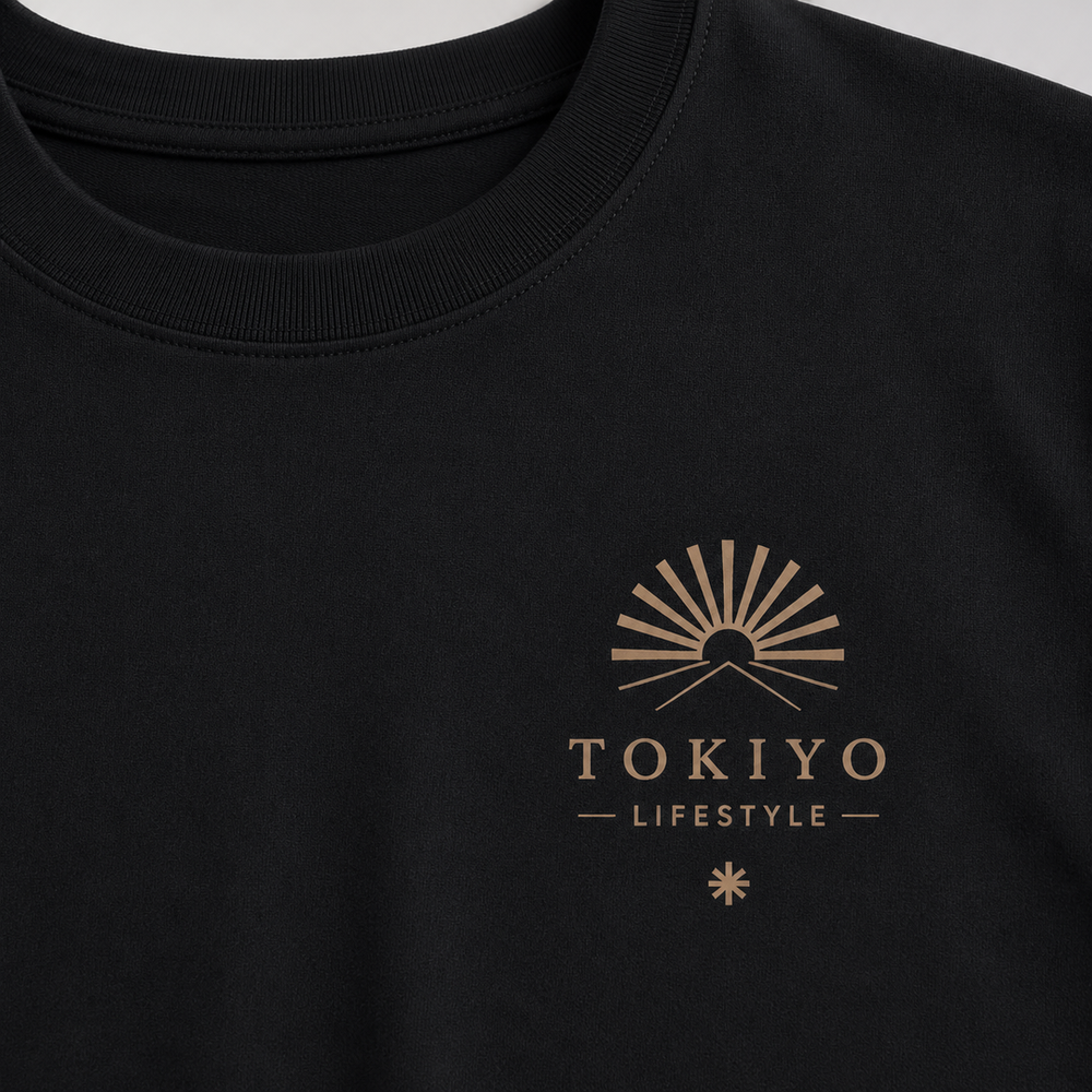 Tokiyo Lifestyle Oversized T-Shirt - TOTM007 - Black - Image 3