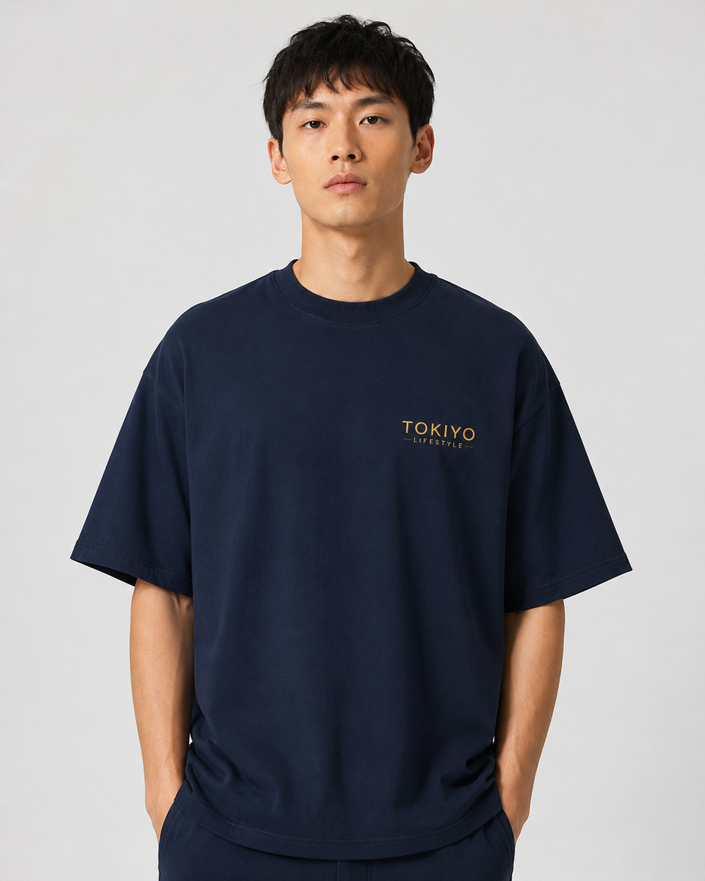 Tokiyo Lifestyle Oversized T-Shirt - TOTM008 - Airforce - Image 1