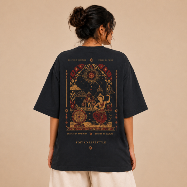 Tokiyo Lifestyle Women Oversized T-Shirt - TOVWO002 - Black - Image 2