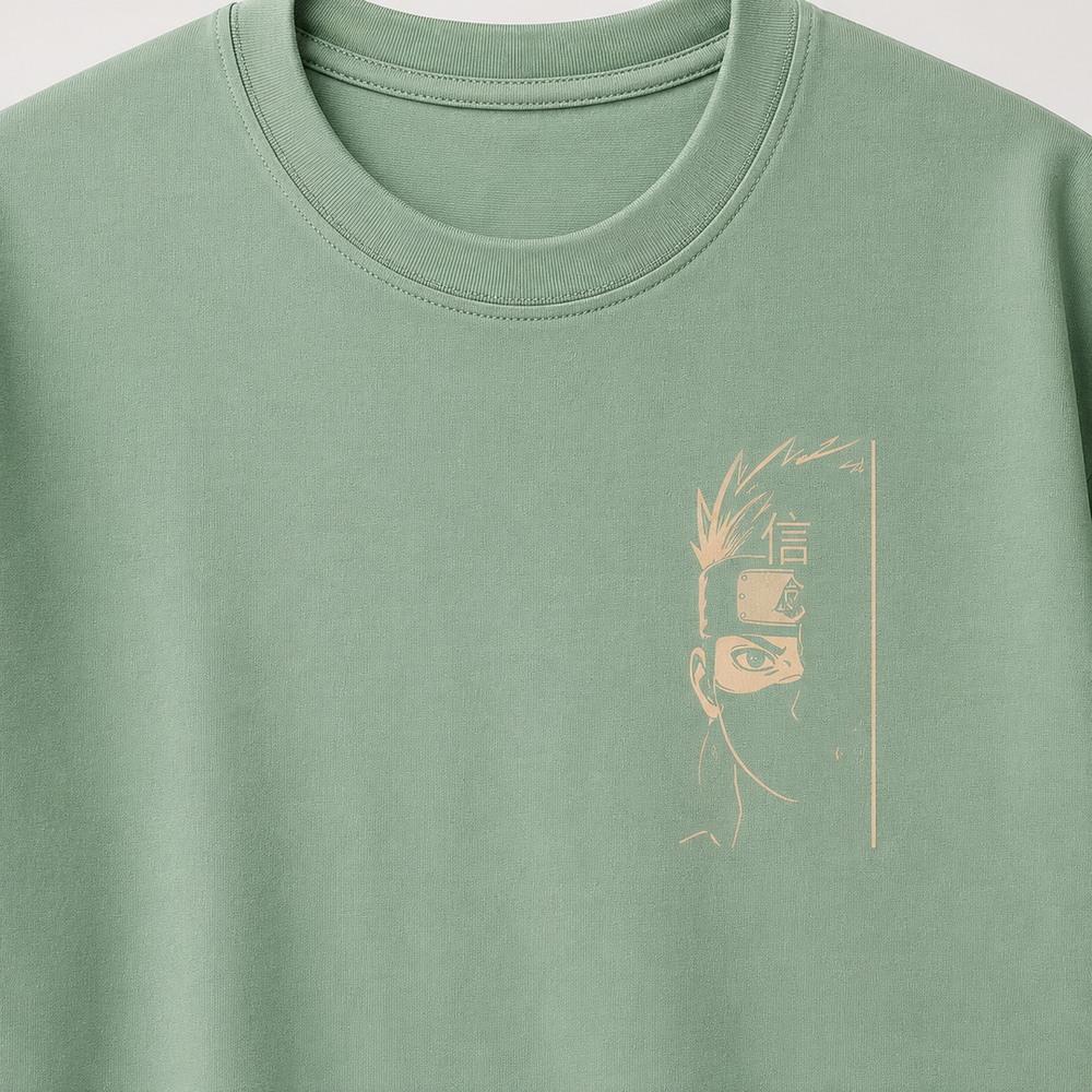 Tokiyo Lifestyle Oversized T-Shirt - TOTM004 - Pista - Image 3