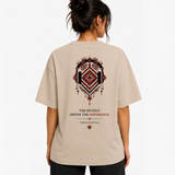 Tokiyo Lifestyle Women Oversized T-Shirt - TOVWO019 - Beige - Image 2
