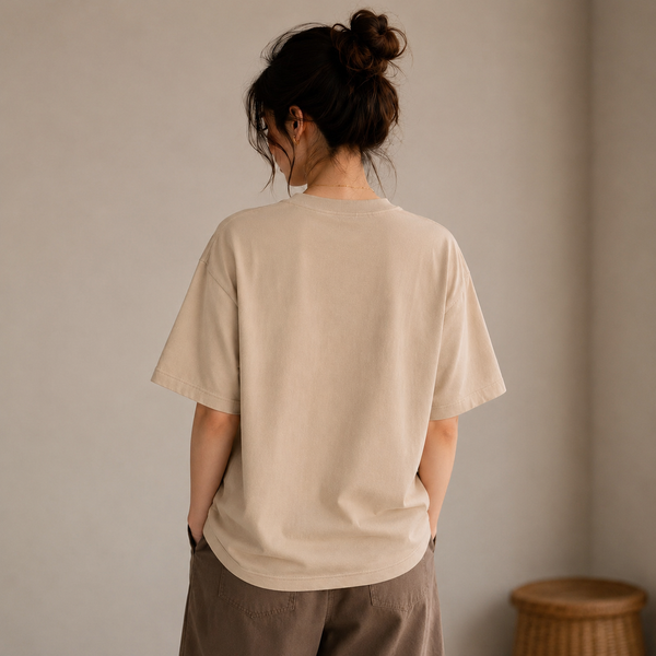 Tokiyo Lifestyle Women Oversized T-Shirt - TOVWO001 - Beige - Image 2