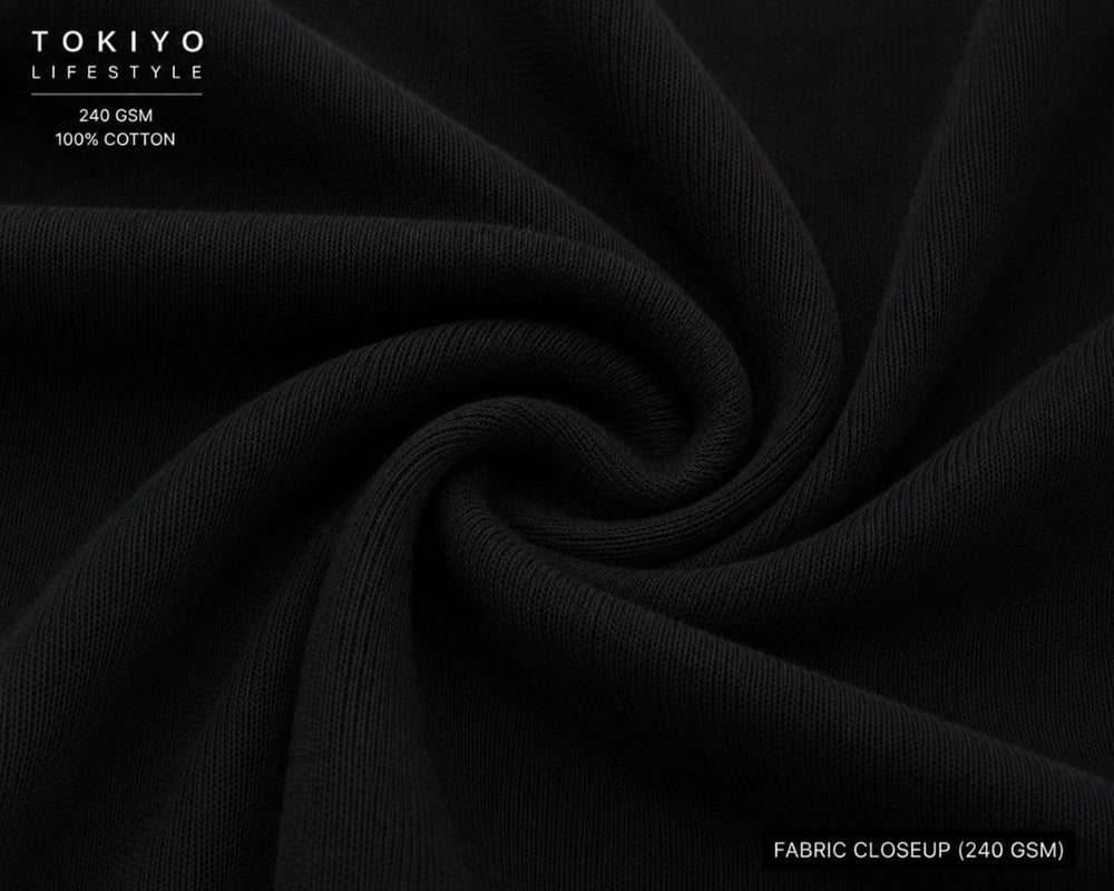Tokiyo Lifestyle Oversized T-Shirt - TOTM044 Black - Image 2