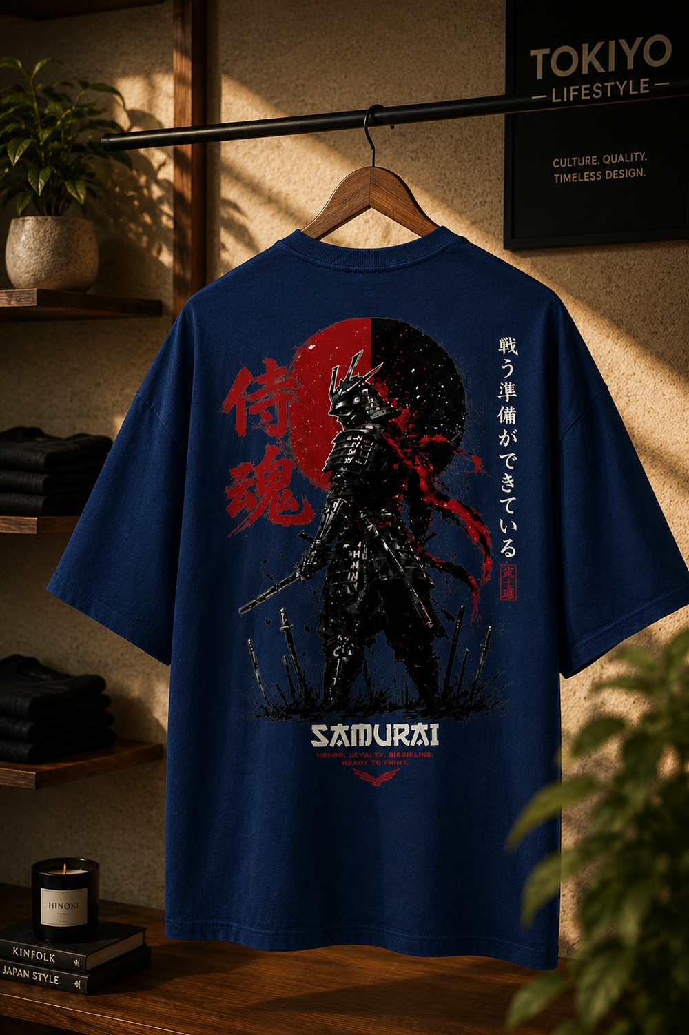 Tokiyo Lifestyle Oversized T-Shirt - TOTM027 - Airforce