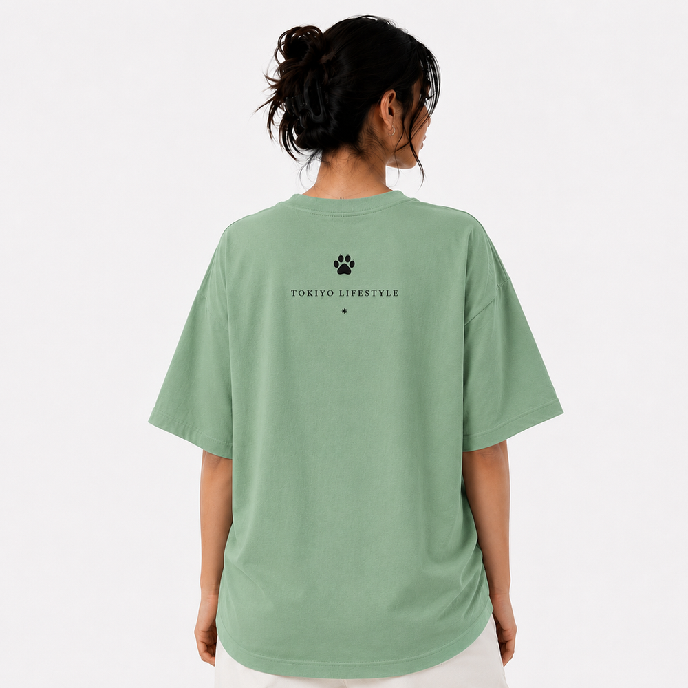 Tokiyo Lifestyle Women Oversized T-Shirt - TOVWO007 - Pista - Image 2