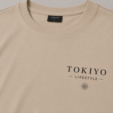 Tokiyo Lifestyle Oversized T-Shirt - TOTM002 - Beige - Image 3