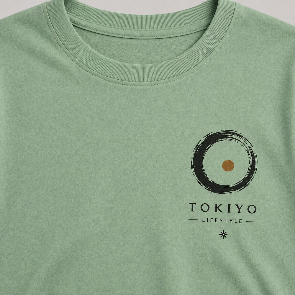 Tokiyo Lifestyle Oversized T-Shirt - TOTM009 - Pista - Image 3
