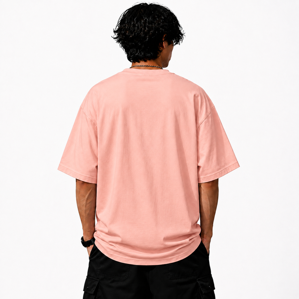 Tokiyo Lifestyle Oversized T-Shirt - TOTM017 - Peach