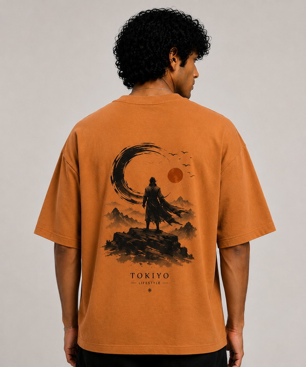 Tokiyo Lifestyle Oversized T-Shirt - TOTM009 - Mustard - Image 2