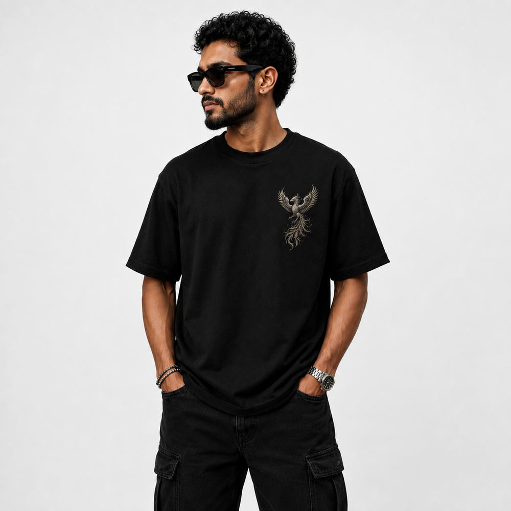 Tokiyo Lifestyle Oversized T-Shirt - TOTM032 - Black