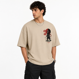 Tokiyo Lifestyle Oversized T-Shirt - TOTM027 - Beige