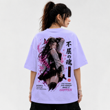 Tokiyo Lifestyle Women Oversized T-Shirt - TOVWO003 - Lavender - Image 2