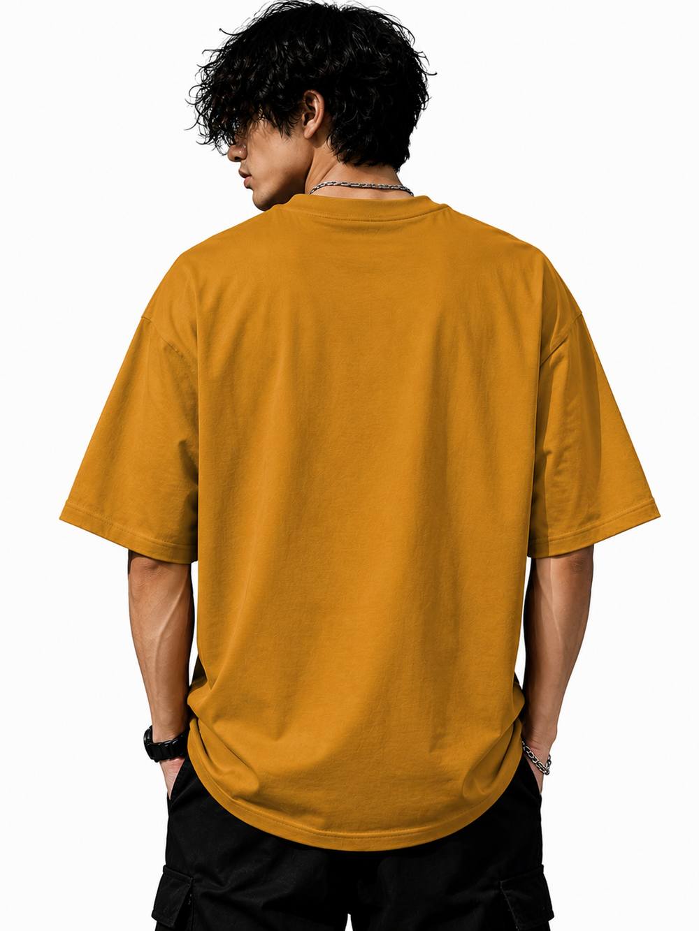 Tokiyo Lifestyle Oversized T-Shirt - TOTM017 - Mustard