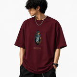 Tokiyo Lifestyle Oversized T-Shirt - TOTM017 - Wine