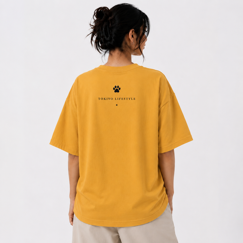 Tokiyo Lifestyle Women Oversized T-Shirt - TOVWO007 - Mustard - Image 2
