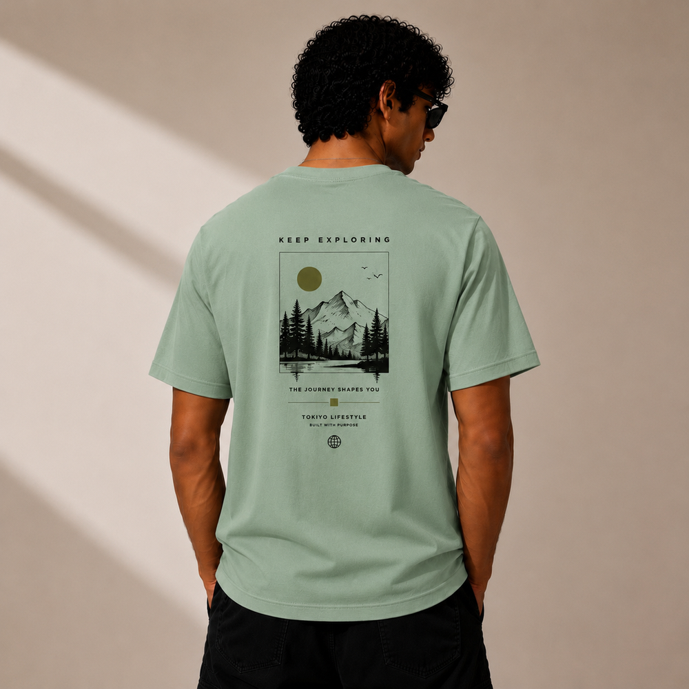 Tokiyo Lifestyle Regular T-Shirt - TRTM008 - Pista - Image 2