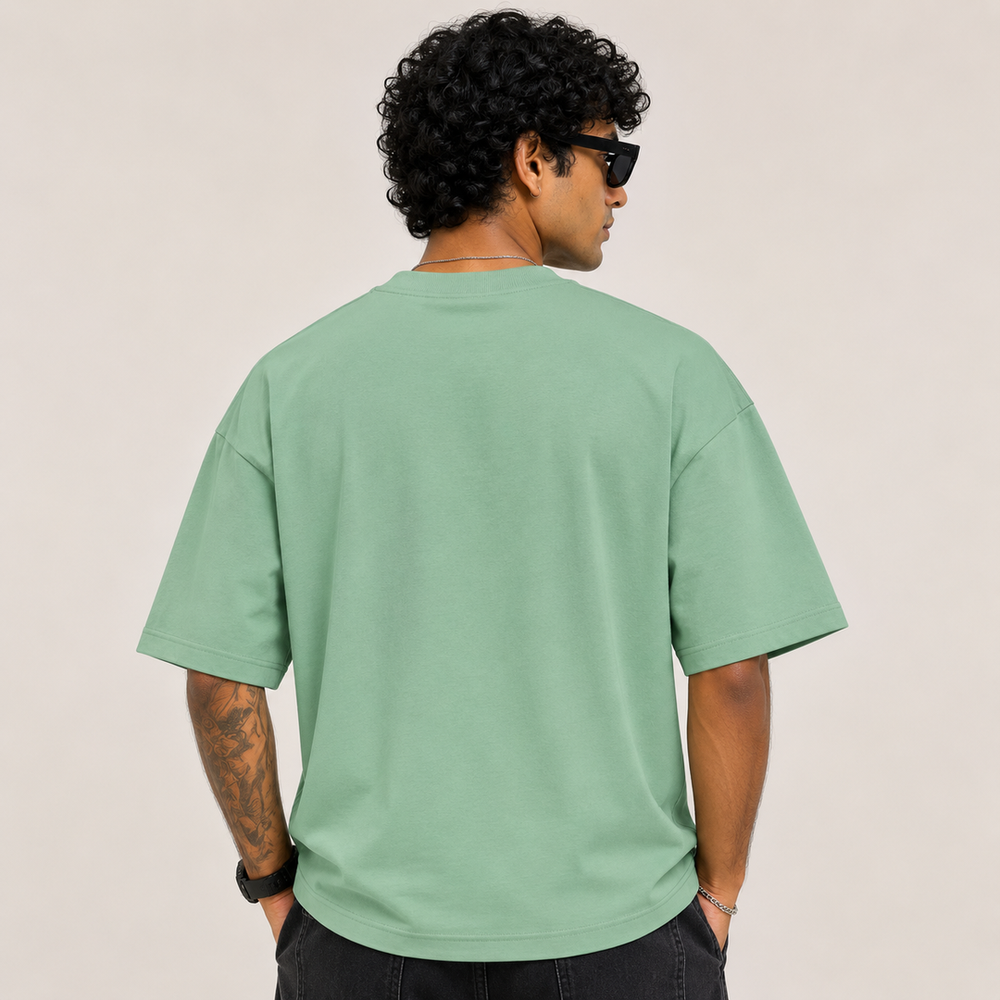 Tokiyo Lifestyle Oversized T-Shirt - TOTM003 - Pista - Image 2