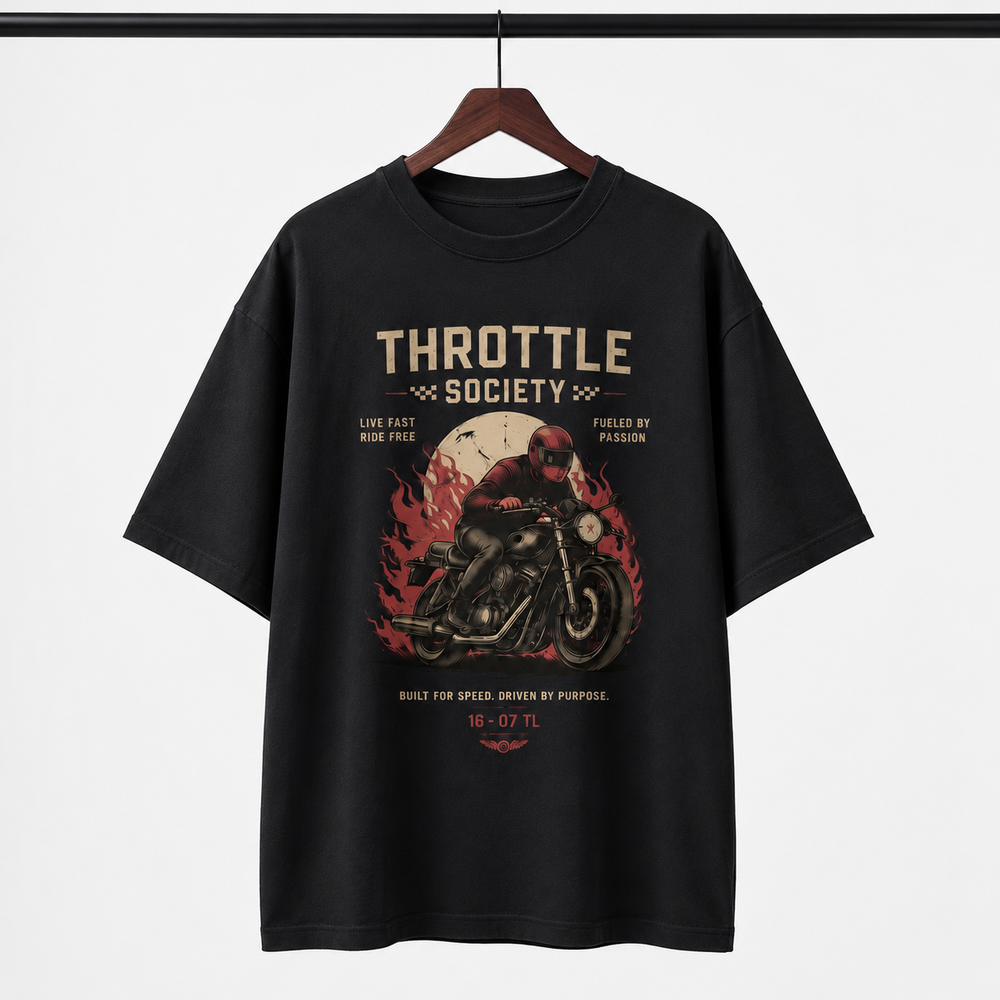 Tokiyo Lifestyle Oversized T-Shirt - TOTM039 - Black