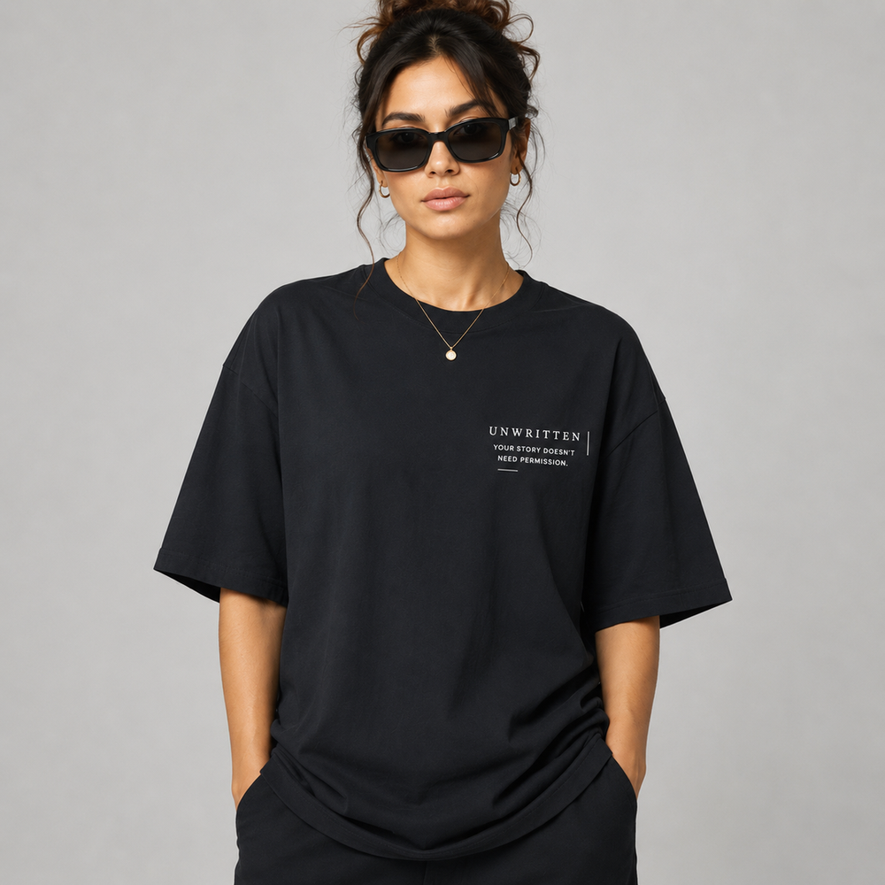 Tokiyo Lifestyle Women Oversized T-Shirt - TOVWO015 - Black - Image 1