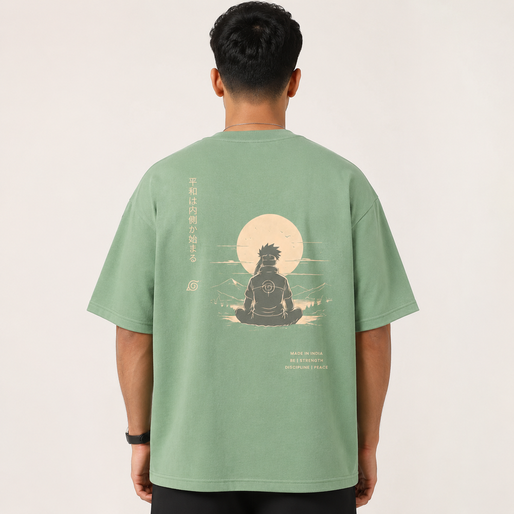 Tokiyo Lifestyle Oversized T-Shirt - TOTM004 - Pista - Image 2