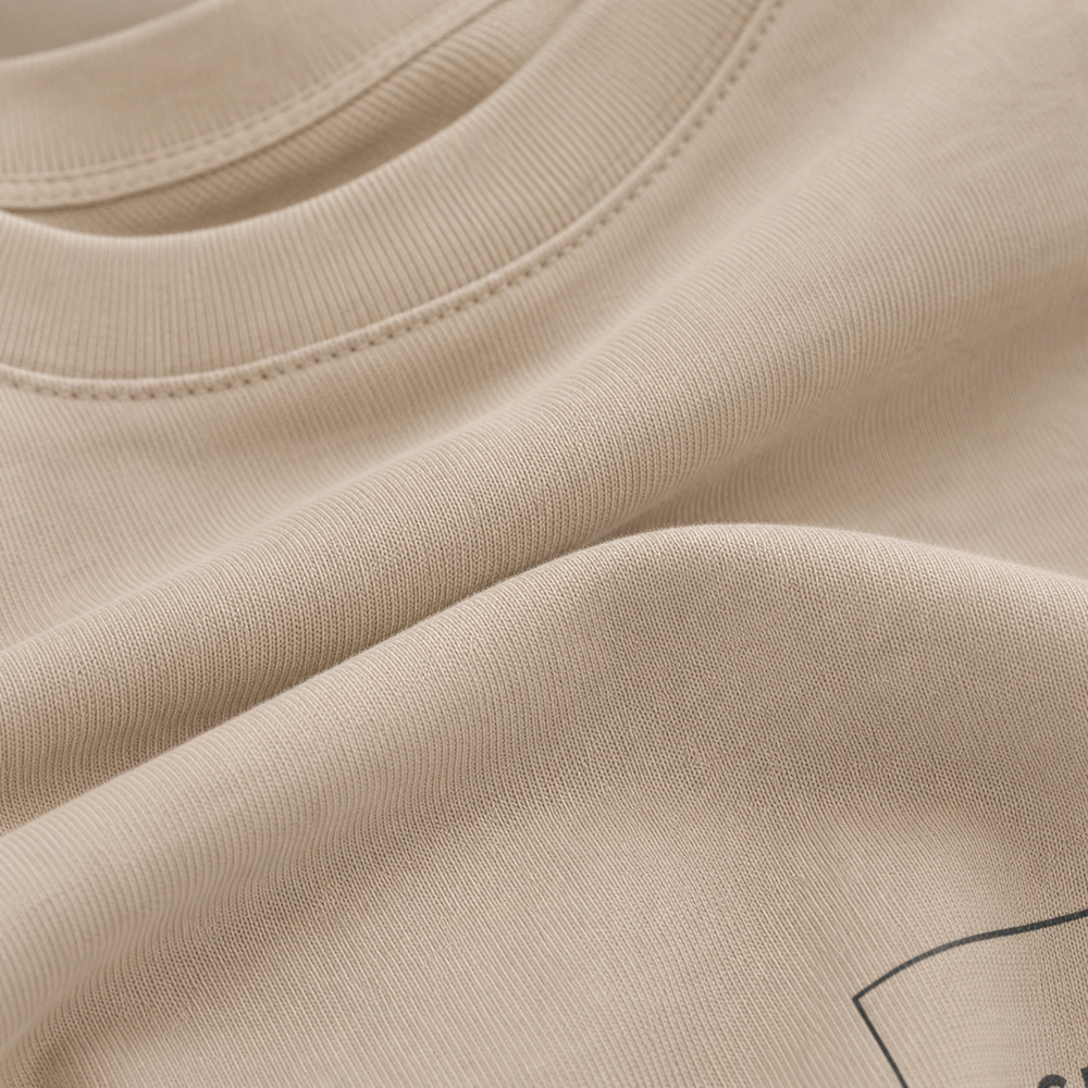 Tokiyo Lifestyle Regular T-Shirt - TRTM004 - Beige - Image 4