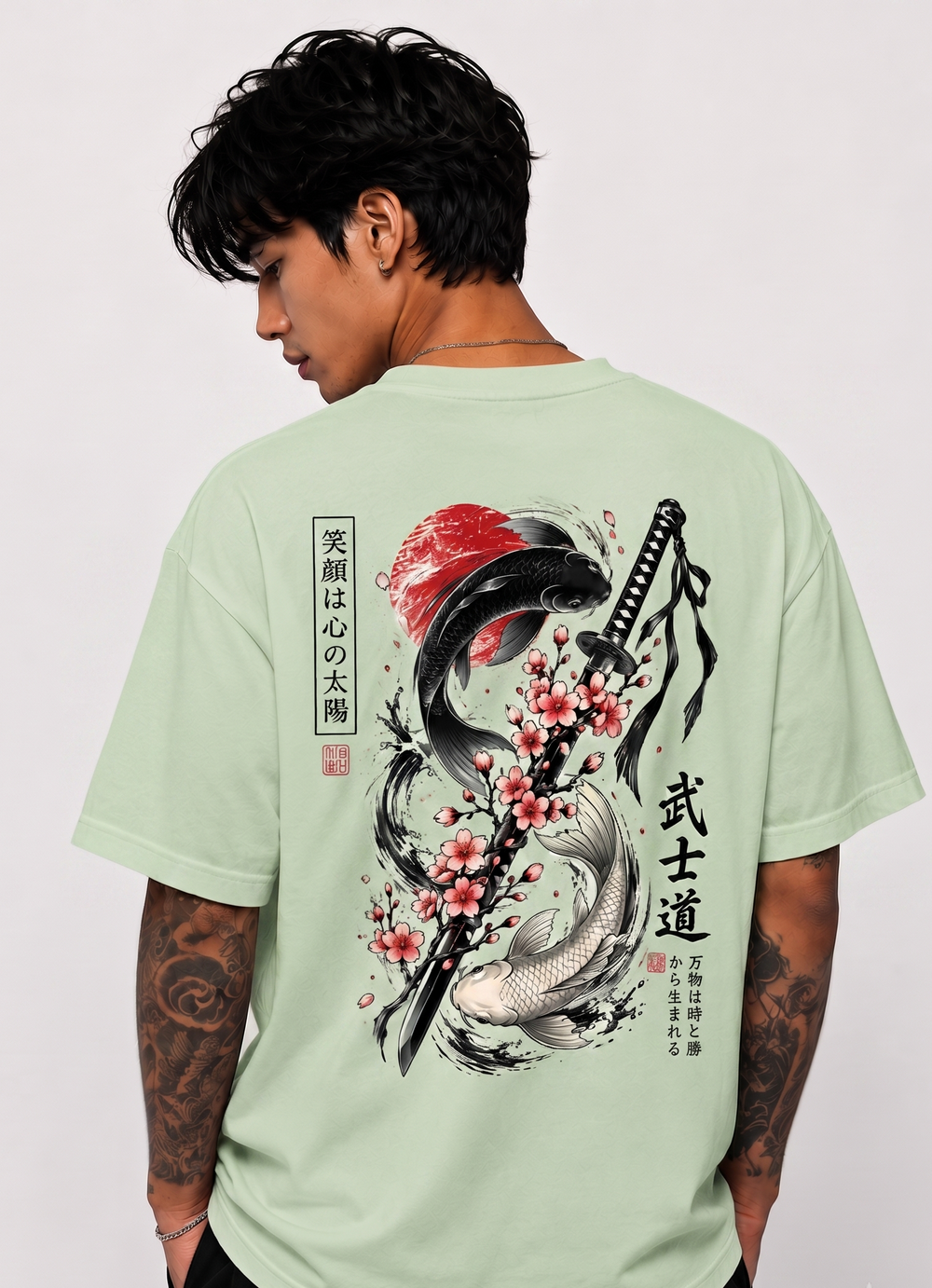 Tokiyo Lifestyle Oversized T-Shirt - TOTM015 - Pista