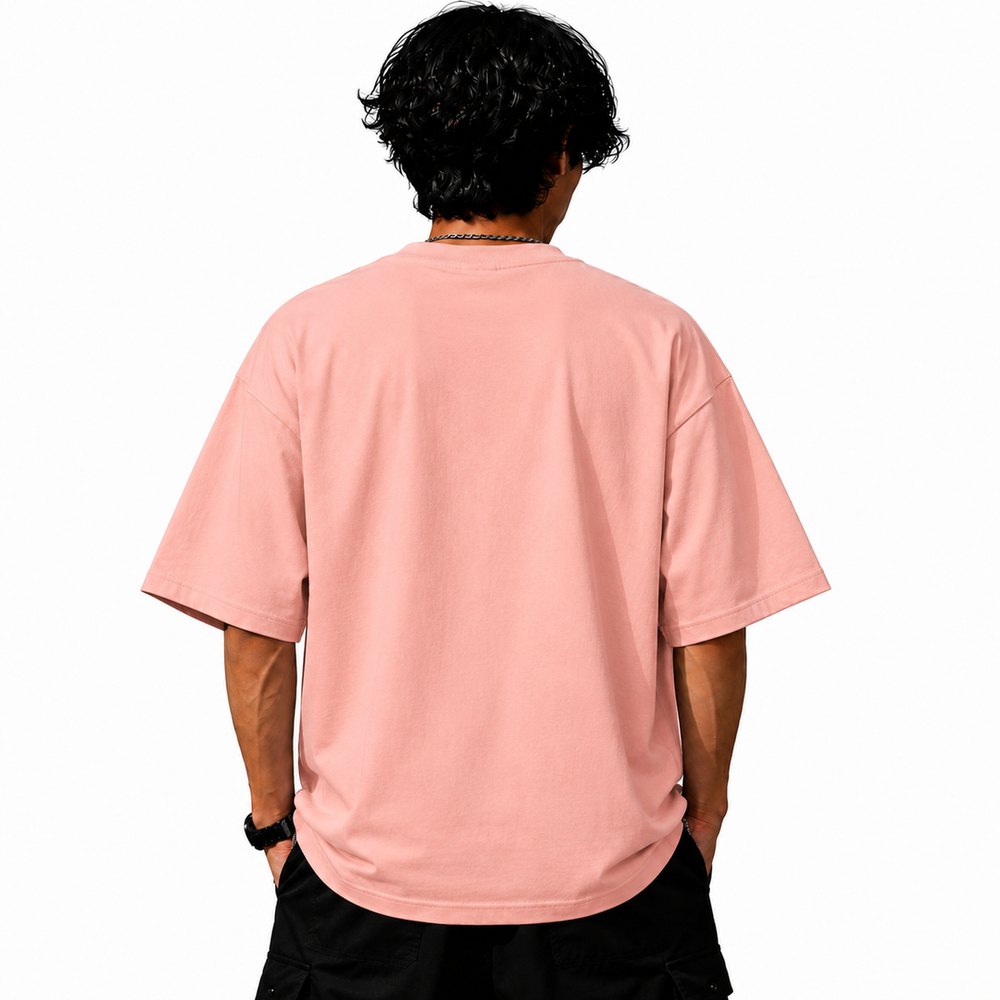 Tokiyo Lifestyle Oversized T-Shirt - TOTM018 - Peach