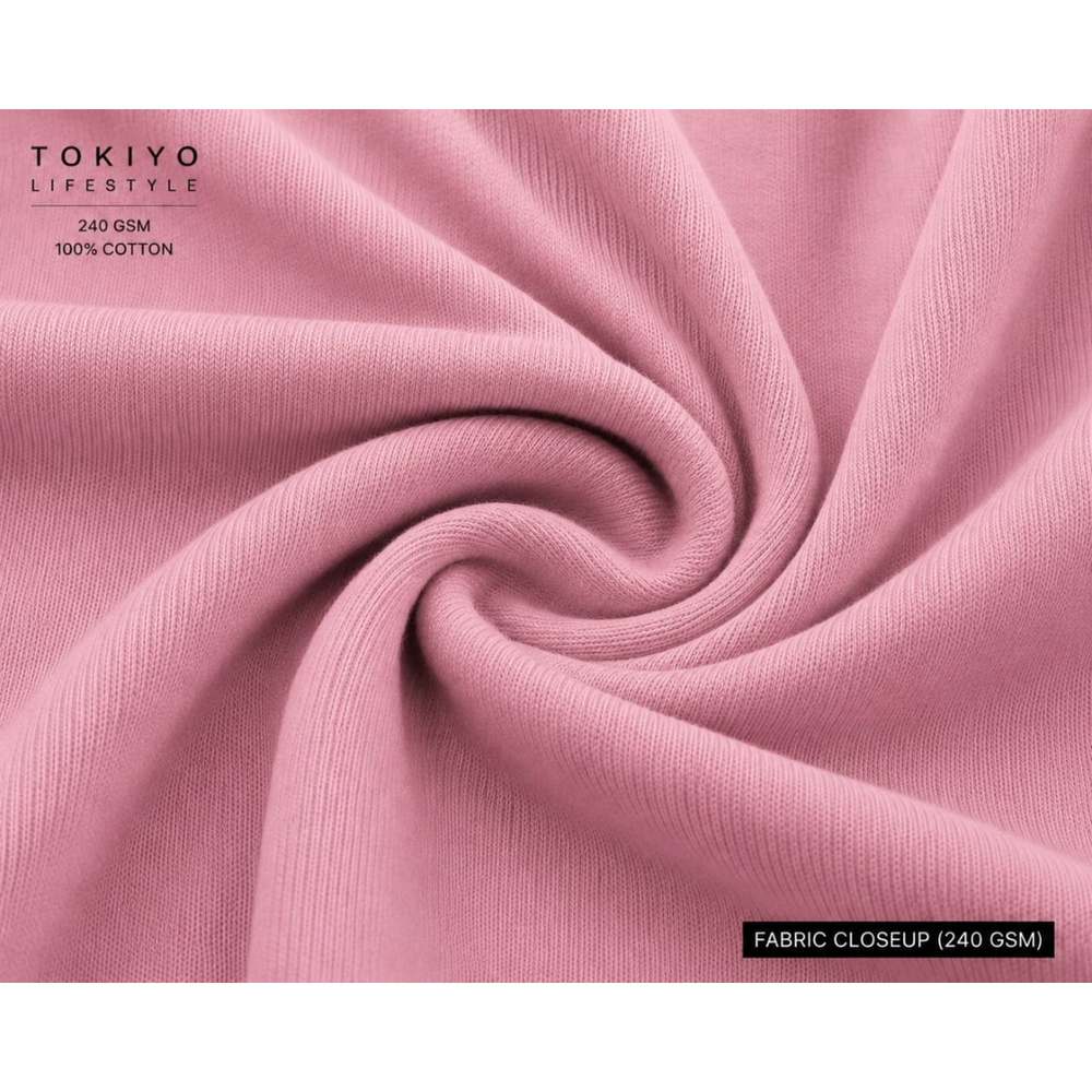 Tokiyo Lifestyle Oversized T-Shirt - TOTM015 - Onion Pink