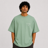 Tokiyo Lifestyle Oversized T-Shirt - TOTM002 - Pista - Image 1