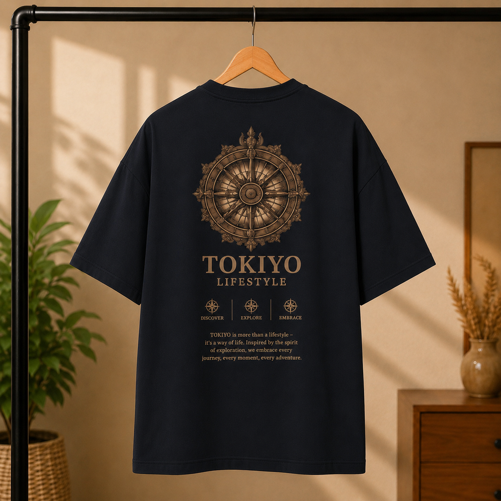 Tokiyo Lifestyle Oversized T-Shirt - TOTM036 - Black