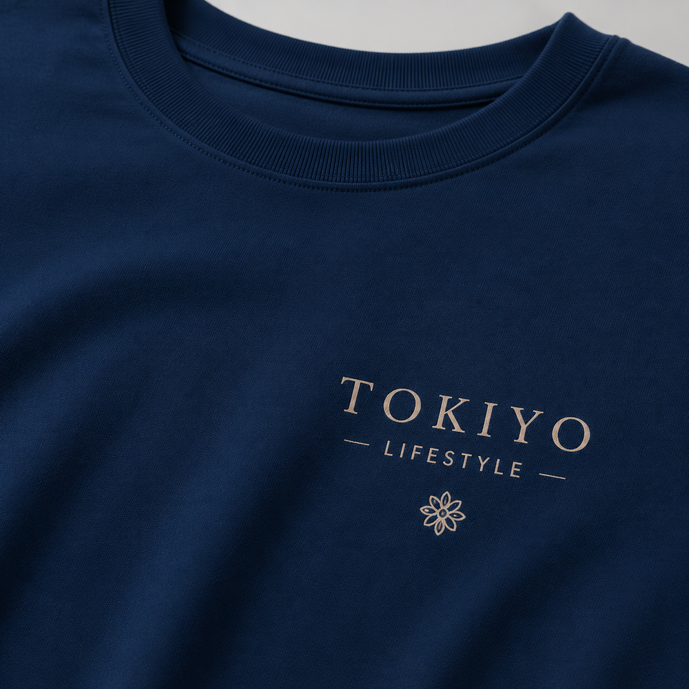 Tokiyo Lifestyle Oversized T-Shirt - TOTM002 - Airforce - Image 3