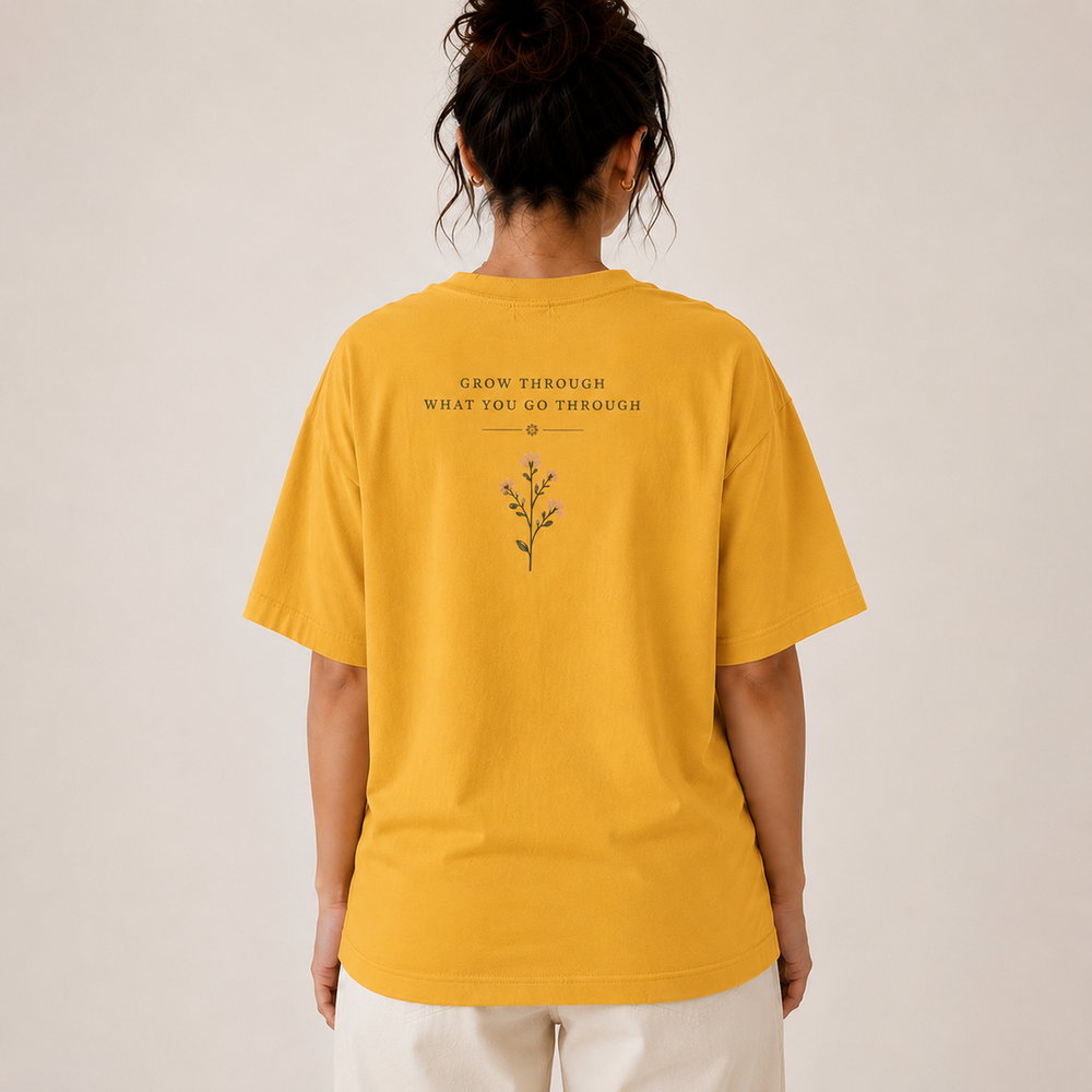 Tokiyo Lifestyle Women Oversized T-Shirt - TOVWO008 - Mustard - Image 2