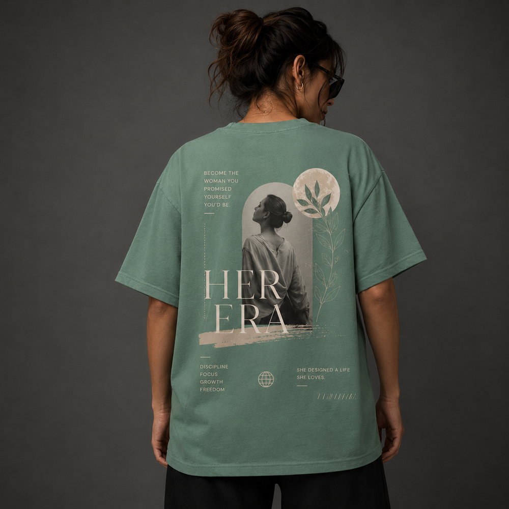 Tokiyo Lifestyle Women Oversized T-Shirt - TOVWO016 - Pista - Image 2
