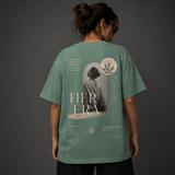 Tokiyo Lifestyle Women Oversized T-Shirt - TOVWO016 - Pista - Image 2