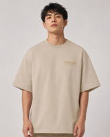 Tokiyo Lifestyle Oversized T-Shirt - TOTM010 - Beige - Image 1