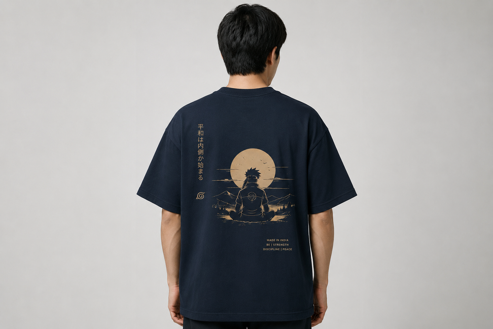 Tokiyo Lifestyle Oversized T-Shirt - TOTM004 - Airforce - Image 2