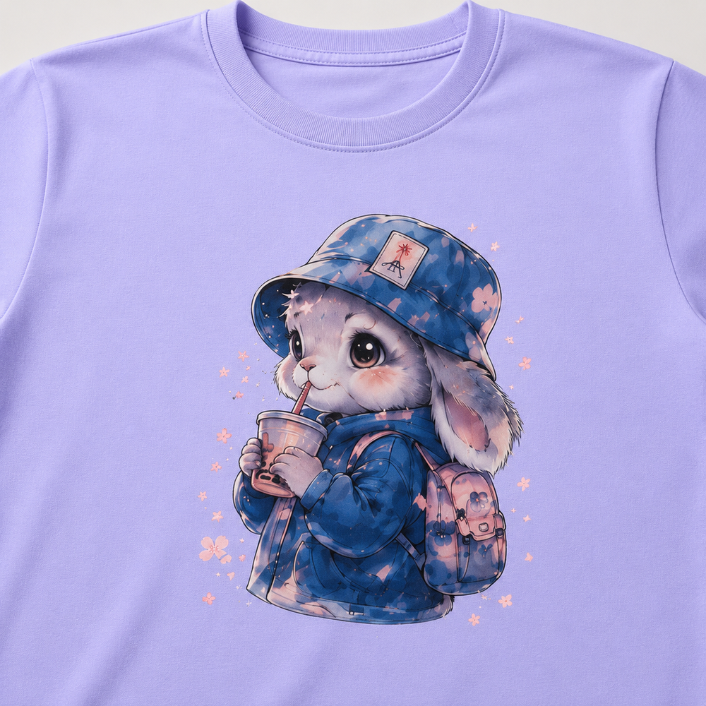 Tokiyo Lifestyle Women Regular T-Shirt - TRTWO002 - Lavender - Image 3