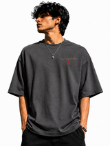 Tokiyo Lifestyle Oversized T-Shirt - TOTM044 Dark Grey