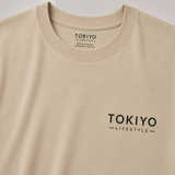 Tokiyo Lifestyle Oversized T-Shirt - TOTM010 - Beige - Image 3